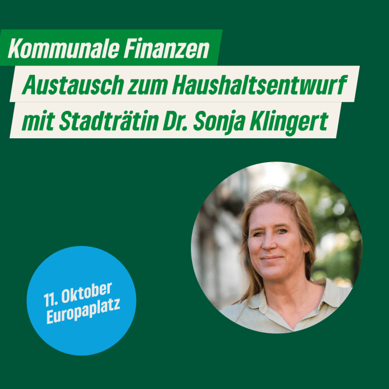 Kommunale Finanzen – Austausch zum Haushaltsentwurf mit Stadträtin Sonja Klingert