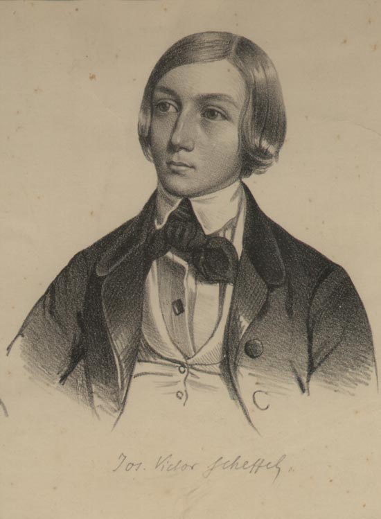 Joseph Victor von Scheffel als Schüler 1843